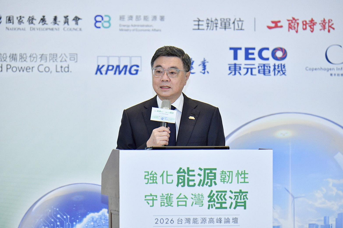 行政院長卓榮泰今（6）日出席《2026台灣能源高峰會論壇》時致詞。 圖：行政院提供