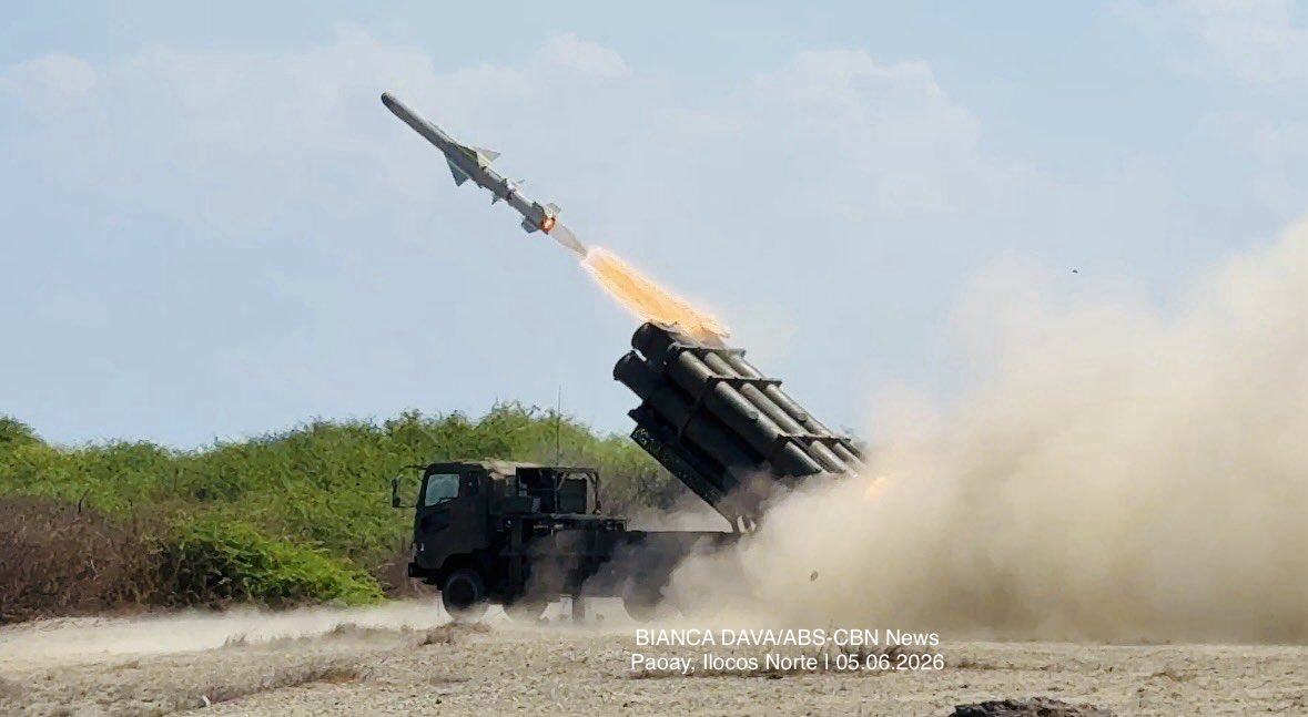 日本自衛隊6日首次在菲律賓境內發射88式岸置反艦飛彈。 圖：翻攝「X」@biancadava