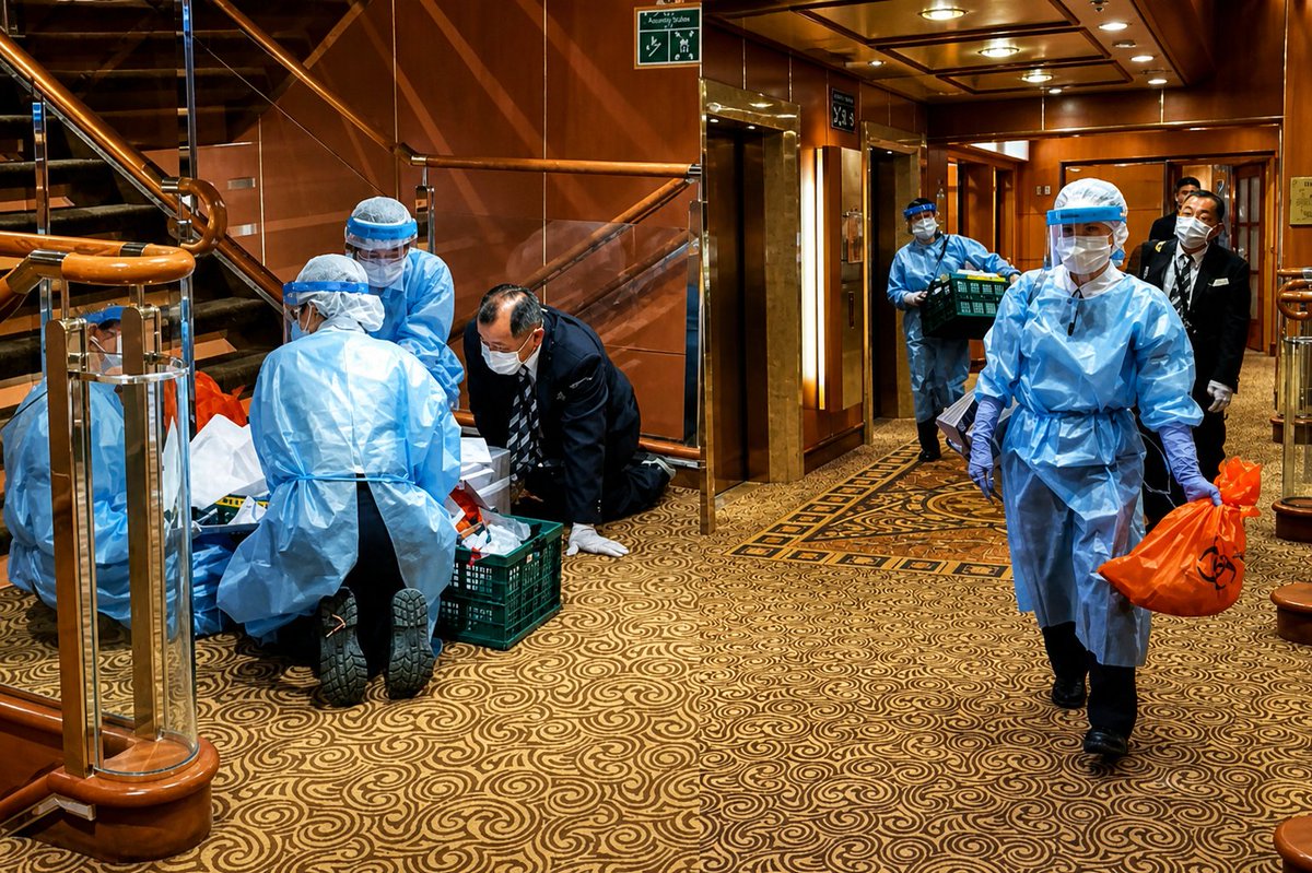 船上已出現 3 例死亡，船上患者將送往荷蘭治療。 圖：翻攝自@Barristerstreet