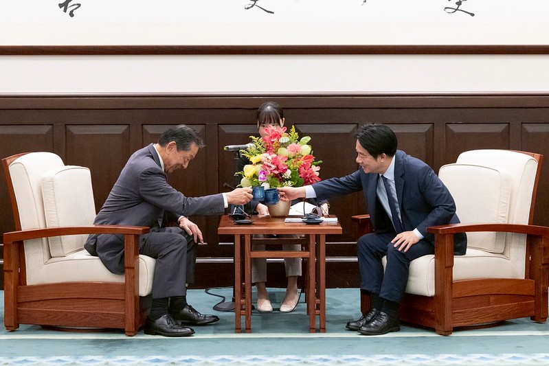 賴清德總統今（6）日下午接見「日本台灣交流協會會長隅修三乙行」。 圖：總統府提供
