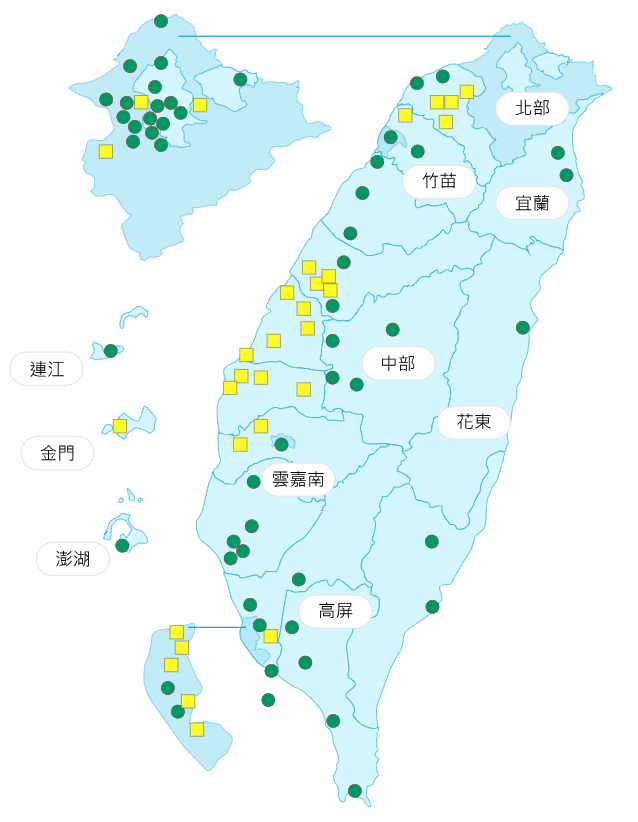 環境部公布各地空氣品質概況。  圖：環境部提供