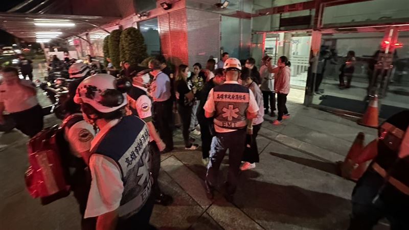 日月光高雄K7廠驚傳顯影劑外洩意外。 圖：翻攝畫面