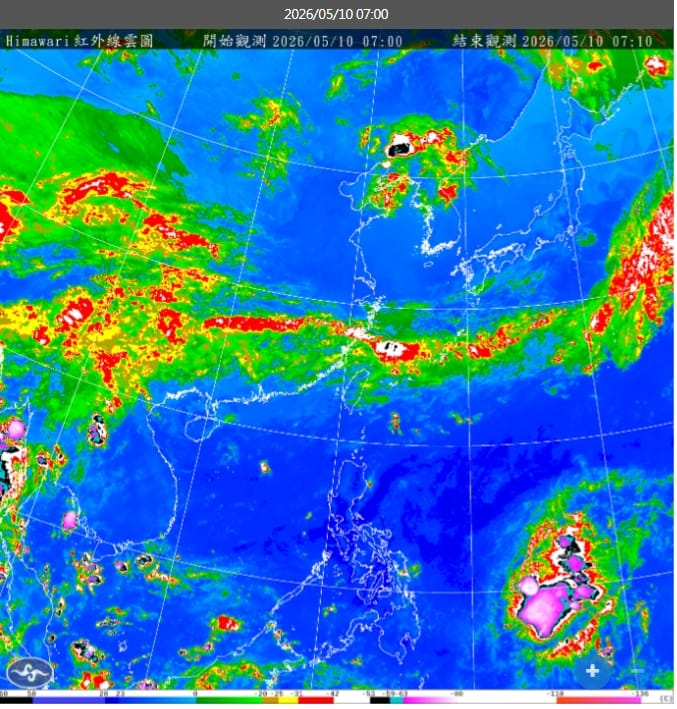 今天白天起東北季風逐漸減弱、風向轉為偏東風，下半天天氣將逐步穩定。 圖/中央氣象署