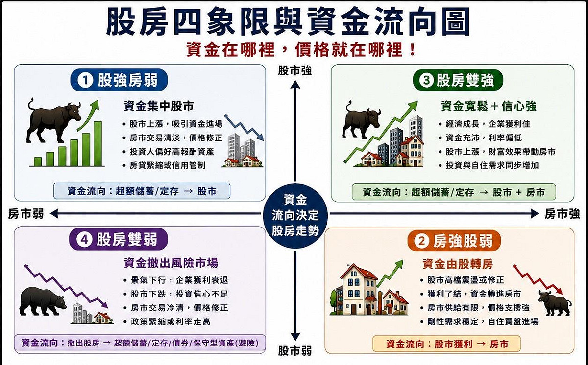 股房四象限。 圖: 吉家網/提供
