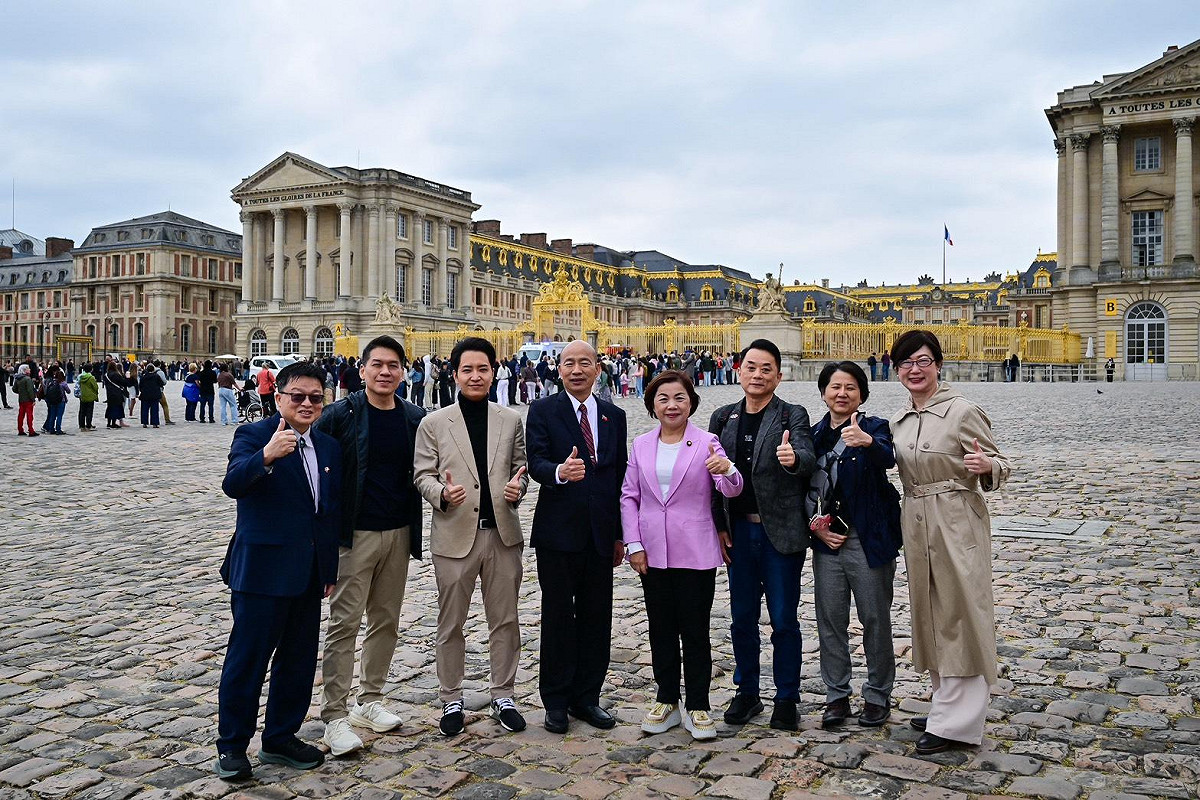 立法院長韓國瑜率團訪問法國，並參訪凡爾賽宮 圖：立法院提供