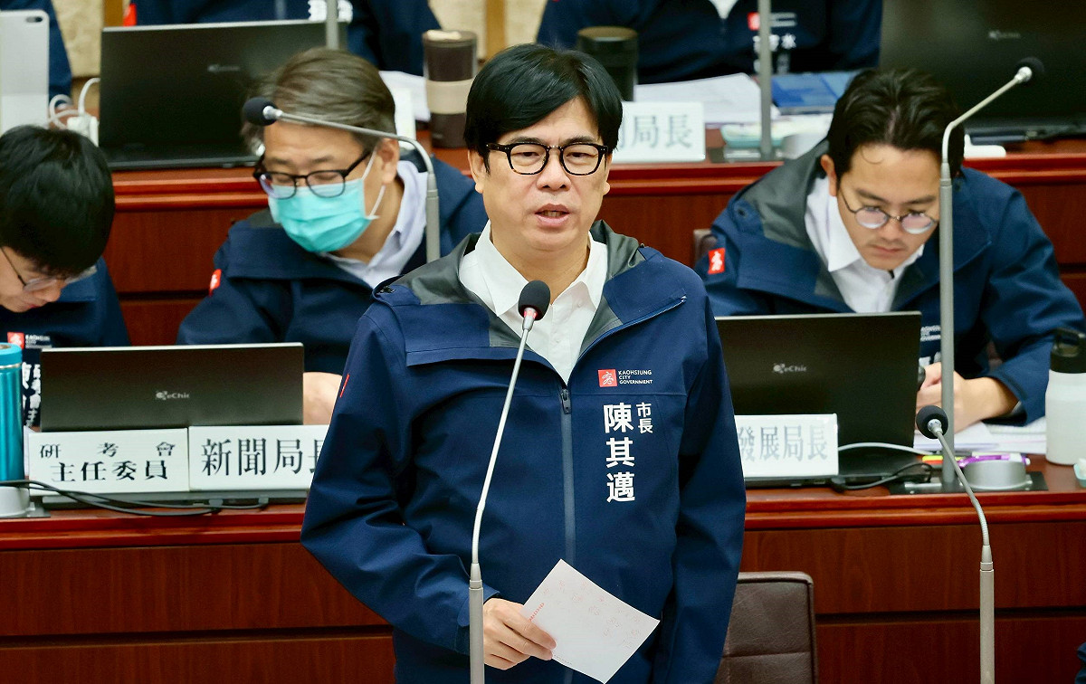 陳其邁表示，不管市長選舉、議員選舉，大家就政策討論，不要急著貼標籤，也不要急著分藍綠。 圖：高雄市政府/提供