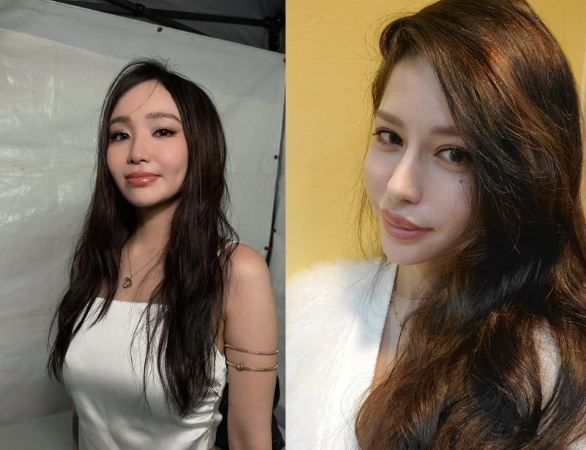 Keanna|(右)2024年曾發文影射女星陳芳語與謝和弦在錄音室吸食大麻並發生性行為，遭陳芳語提告加重誹謗。 圖：翻攝自陳芳語、Keanna IG