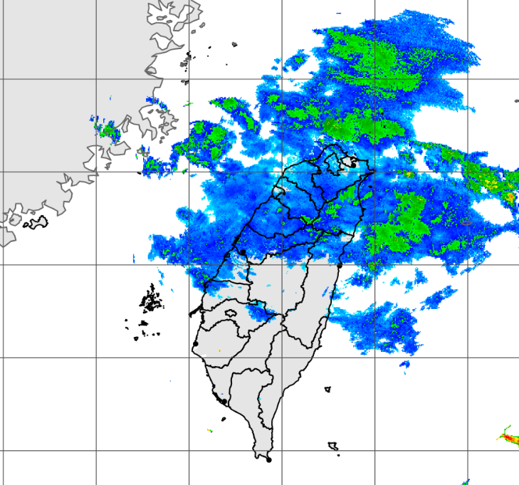 雖然最近滯留鋒面通過北台灣，但卻沒有預期的大雨。 圖：取自氣象署