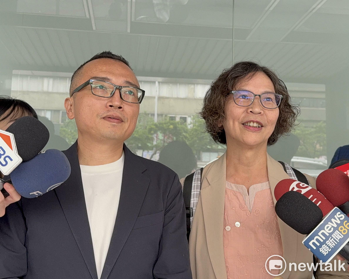 民眾黨秘書長周榆修（左）、民眾黨前立委蔡壁如（右）。 圖：周煊惠 / 攝