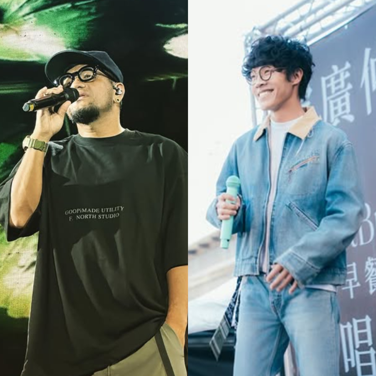 第37屆流行音樂金曲獎入圍名單在今(13)日公布，其中最佳華語男歌手由張震嶽（左）、盧廣仲等人角逐。 圖：翻攝自張震嶽、盧廣仲IG