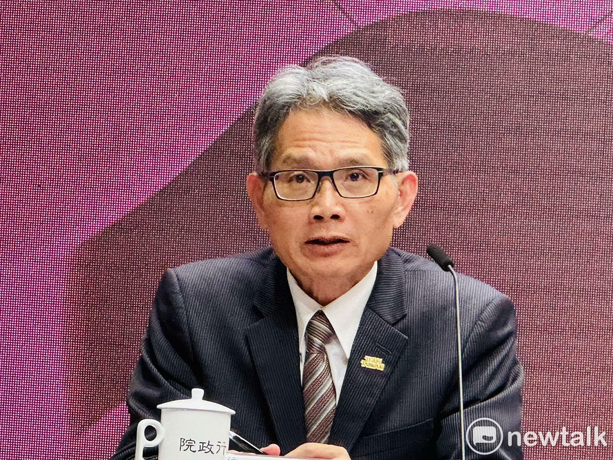 經濟部次長賴建利今（14）天列席行政院會後記者會。 圖：謝莉慧/攝