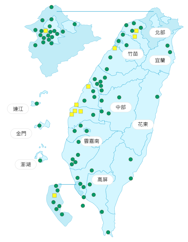 環境部公布各地空氣品質概況。  圖：環境部提供