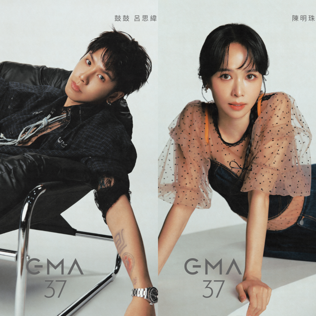 主辦單位公布本屆金曲獎星光大道紅毯主持人，將由陳明珠與睽違五年回歸的鼓鼓呂思緯首度聯手主持。 圖：台視／提供