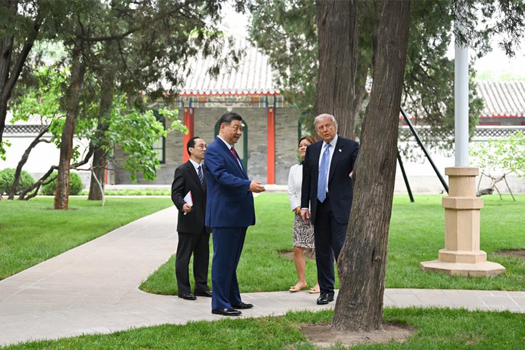 美國總統川普13日至15日對中國進行國是訪問。 圖/取自新華社