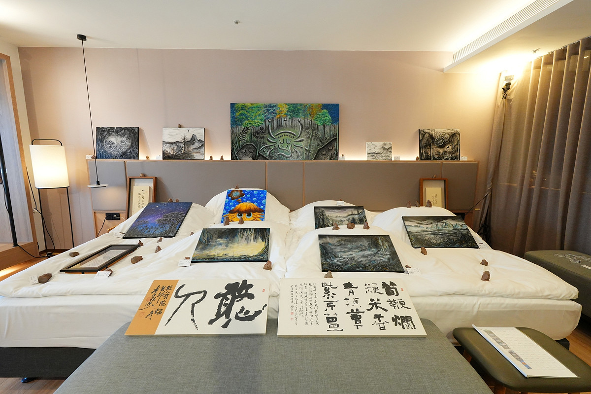 承億亞灣藝術節採「一房一展」方式呈現藝術家創作。 圖：承億酒店/提供