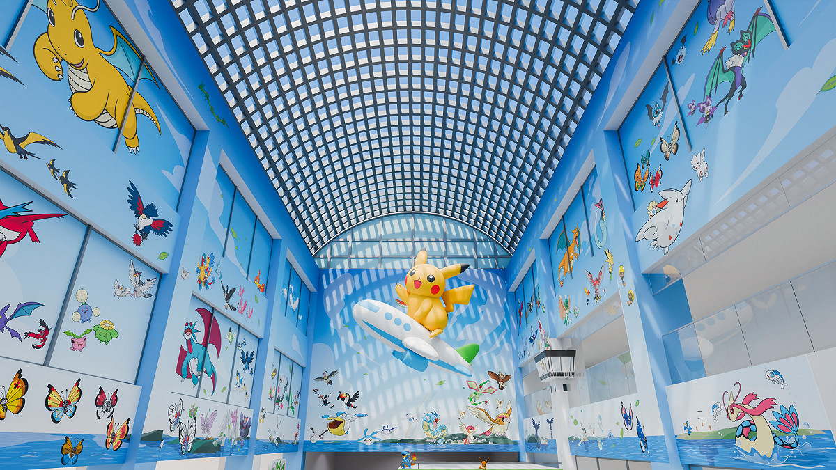 石川縣的「能登里山機場」與寶可夢攜手，推出「能登里山Pokémon With You機場」，並於7月7日期間限定開放至2029年9月底。 圖：取自自石川県の観光/旅行サイト