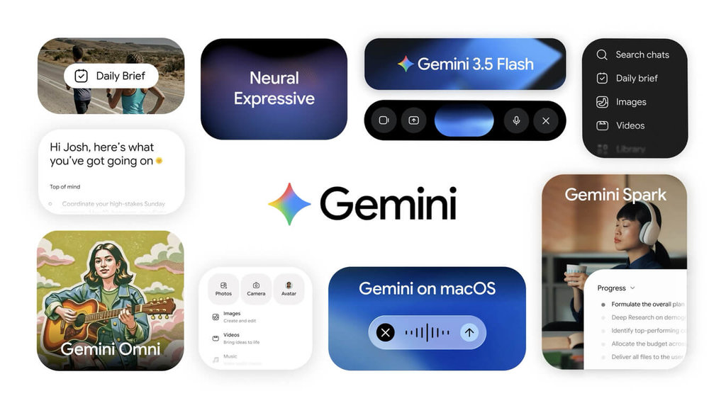 Google I/O年度開發者大會19日登場，發表新一代AI模型Gemini 3.5系列。 圖：Google提供