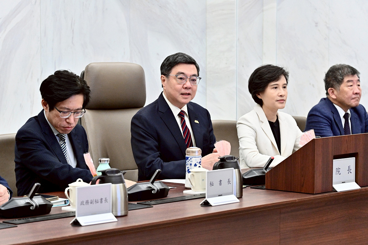 行政院今（20）日召開時院會，通過行政院主計總處編具的「115年度中央政府保衛國家安全及強化不對稱戰力計畫採購特別預算案」。 圖：行政院提供