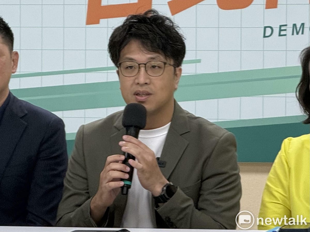 民進黨台北市長參選人沈伯洋。 圖：周煊惠 / 攝（資料照）