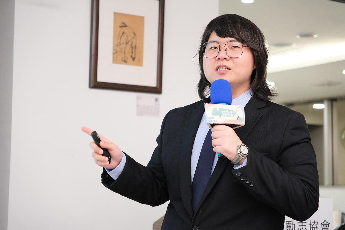 資訊工業策進會科技法律研究所副法律研究員魏子捷。 圖：Y’s Day「週三青年日」提供