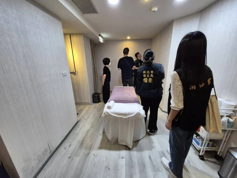 醫美偷拍疑雲延燒，衛福部查核1090家院所，41家違規、17家重罰停業名單曝光。 圖：新北市府衛生局／提供