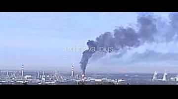 位於俄羅斯下諾夫哥羅德州的克斯托沃煉油廠也遭到烏軍遠程無人機襲擊，部分設施起火燃燒。 圖：翻攝自 @NOELreports X 帳號