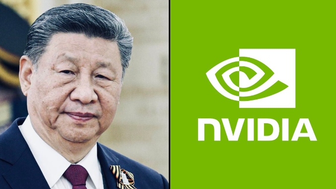 黃仁勳上週陪同川普總統訪問中國期間 中國禁止了輝達的 RTX 5090 D V2 遊戲晶片 圖：翻攝自 X @warsurv