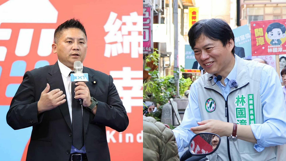 根據《TVBS民調中心》3 月在藍白整合前所做調查，若由藍綠對決，林國漳支持度38%，領先國民黨參選人吳宗憲的 35%，雙方差距 3 個百分點，另有 27% 選民尚未決定。 圖:翻攝自吳宗憲、林國漳臉書(新頭殼合成)