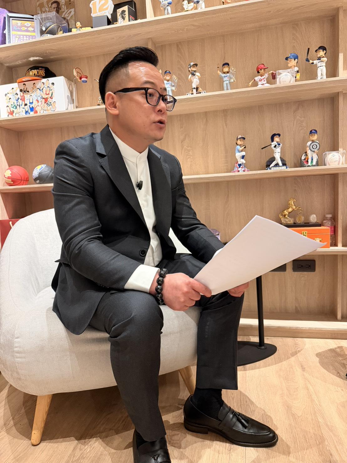 童子瑋接受《Newtalk新聞》專訪。 圖：童子瑋辦公室/提供