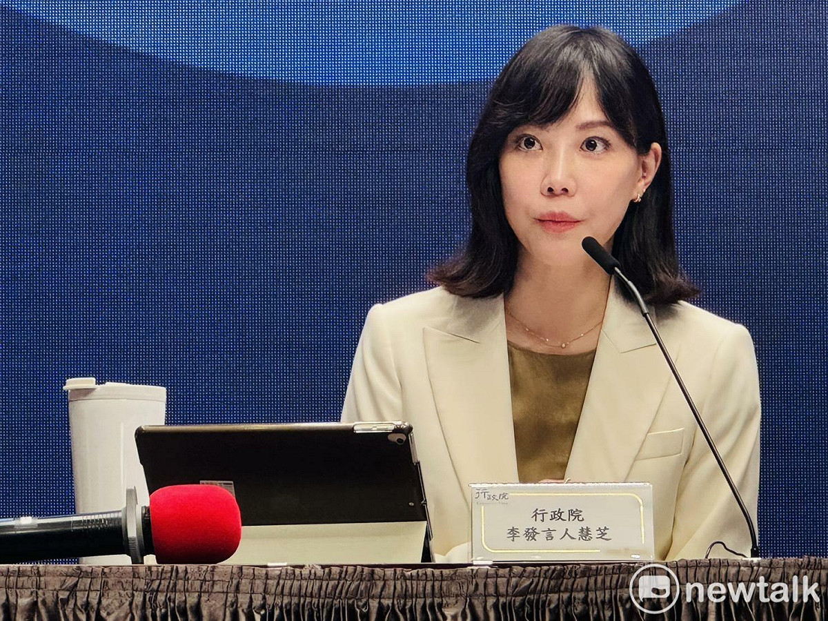 行政院發言人李慧芝。 圖：謝莉慧/攝