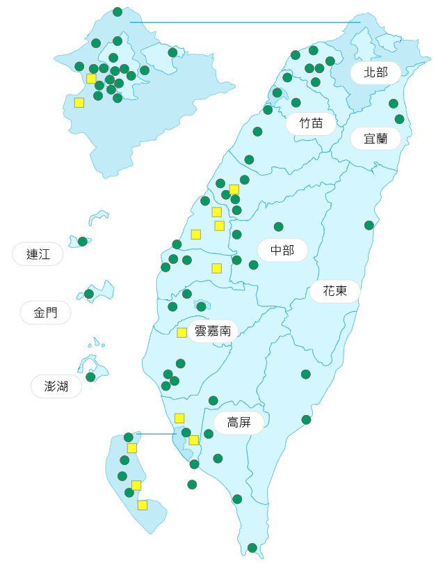 環境部公布各地空氣品質概況。  圖：環境部提供