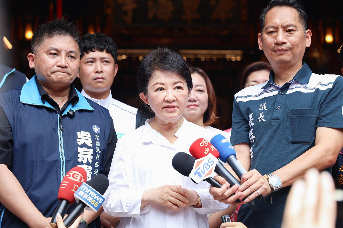 盧秀燕跨過半個台灣為吳宗憲輔選。 圖：吳宗憲競選辦公室/提供