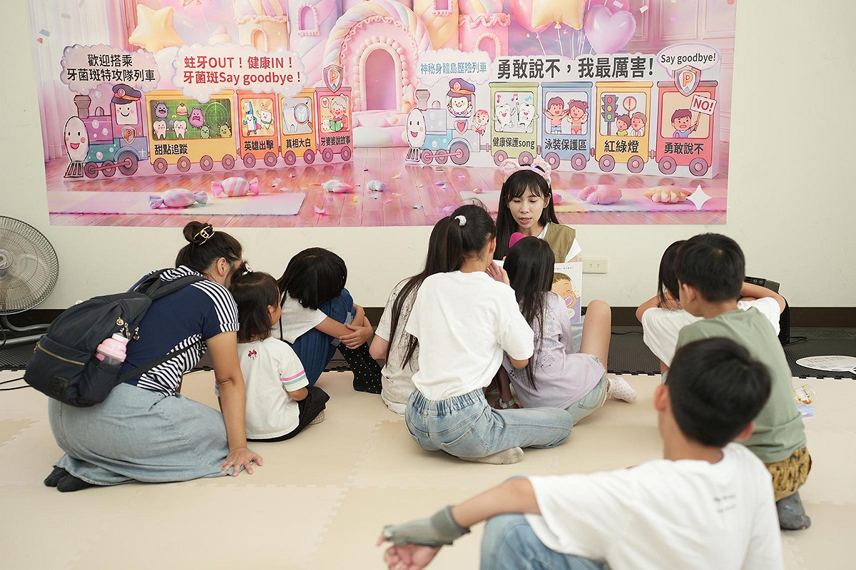 兒童遊戲區以「小小兵的健康任務」為主題。 圖：中興大學/提供