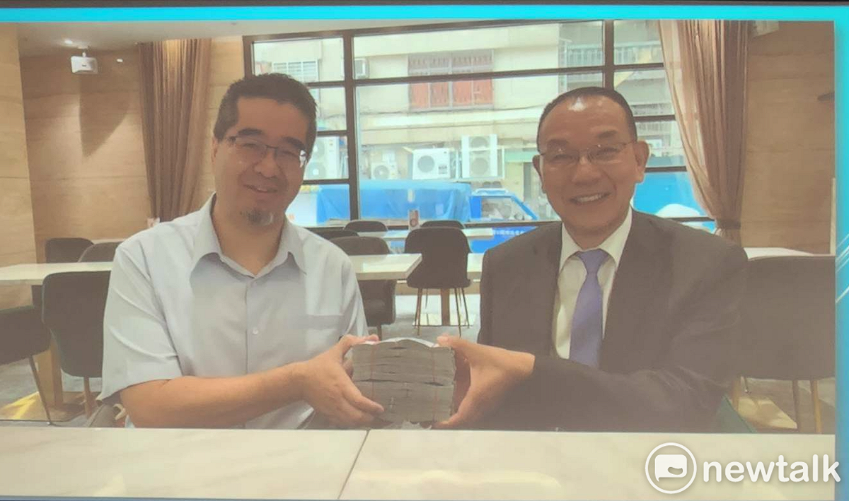 國安會前秘書長金溥聰指控馬英九基金會前執行長蕭旭岑涉嫌收受台商不明捐款。 圖：黃建豪/翻攝（資料照）