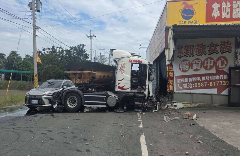 彰化23日發生砂石車毒駕釀3傷，網友發文痛斥。 圖：翻攝畫面
