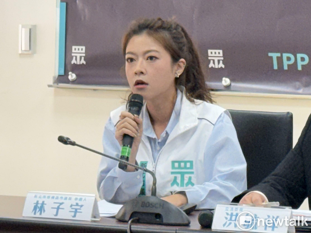 民眾黨新北市板橋區市議員參選人林子宇。 圖：周煊惠 / 攝