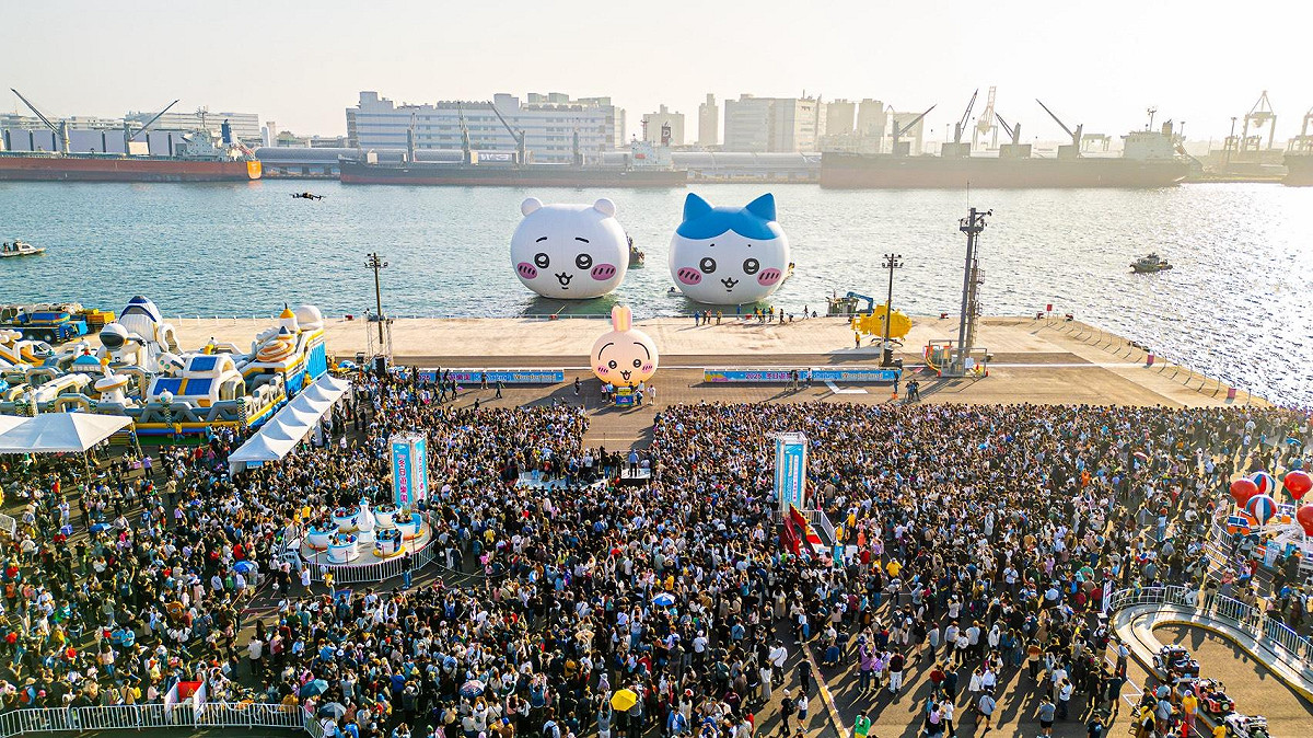 高雄市「觀光休閒」滿意度連續三年穩居六都第一，2025年日本「吉伊卡哇」吸引逾600萬人次 ，創造100億觀光產值。 圖：高雄市觀光局/提供
