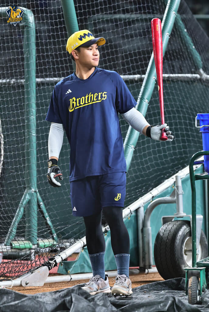 中華職棒中信兄弟隊「工具人」張仁瑋（圖）31日再次先發外野手，總教練平野惠一透露這是無奈之舉，要讓狀況好的球員上場，也期待提升隊內競爭。（中信兄弟隊提供）中央社記者蘇志畬傳真　115年5月31日