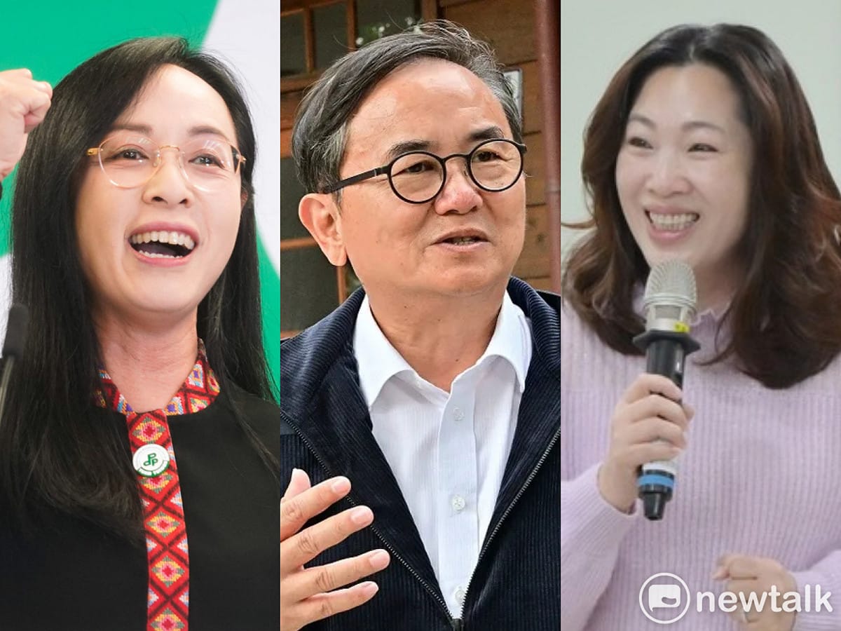 《CNEWS匯流新聞網》1日公布台東縣長最新民調，國民黨提名吳秀華以44.2%支持度，碾壓民進黨提名陳瑩15.0%支持度、以及劉櫂豪13.4%支持度。 圖：新頭殼合成