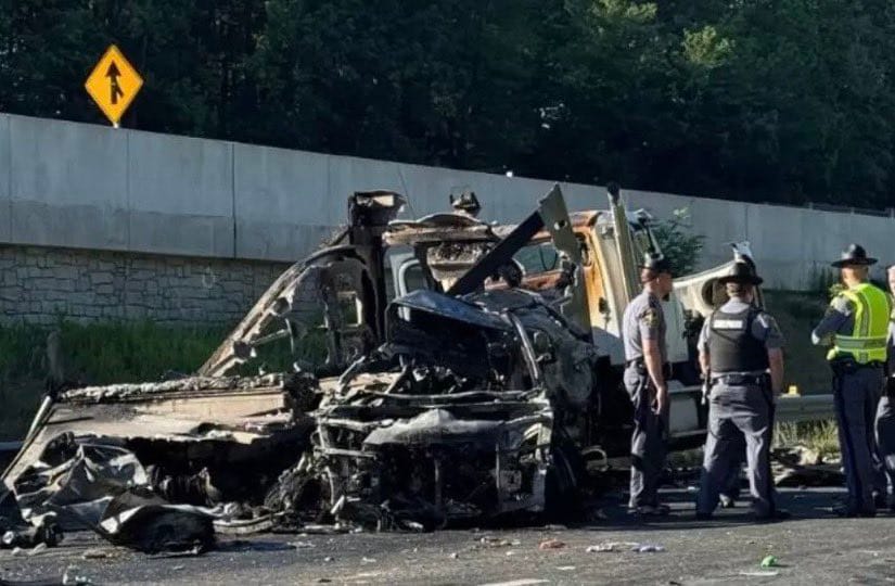 美國維吉尼亞州上月 29 日發生一起嚴重的交通事故，造成 5 人死亡數十人受傷。 圖:翻攝自 X @shadowJ47