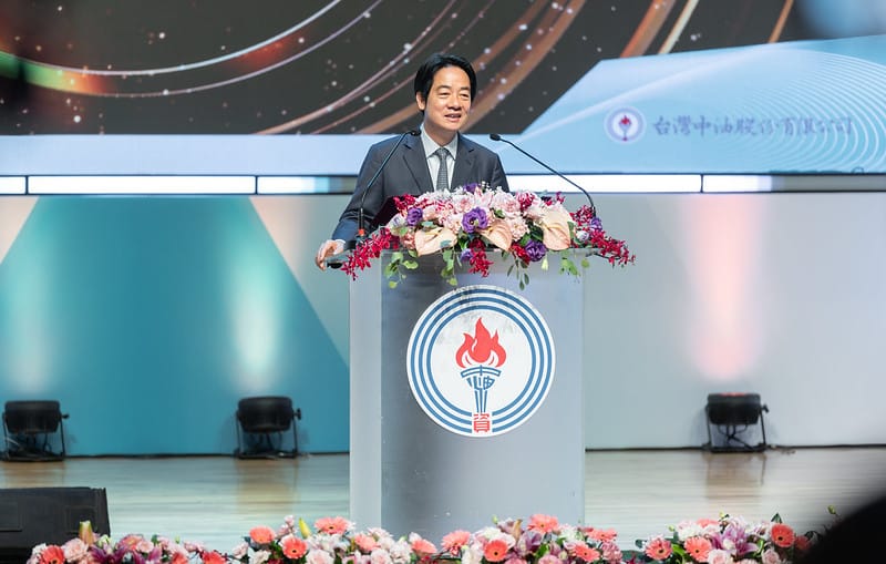 賴清德感謝中油對台灣的貢獻。 圖：總統府提供