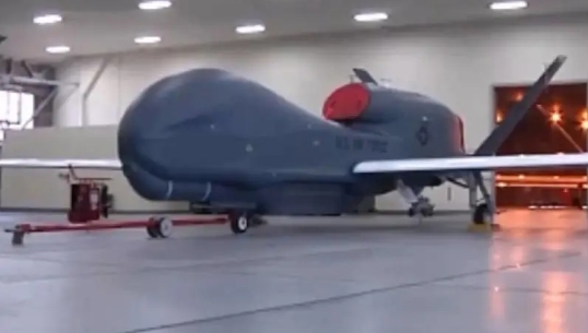 美國空軍RQ-4全球鷹無人機。 圖 : 翻攝自央視新聞