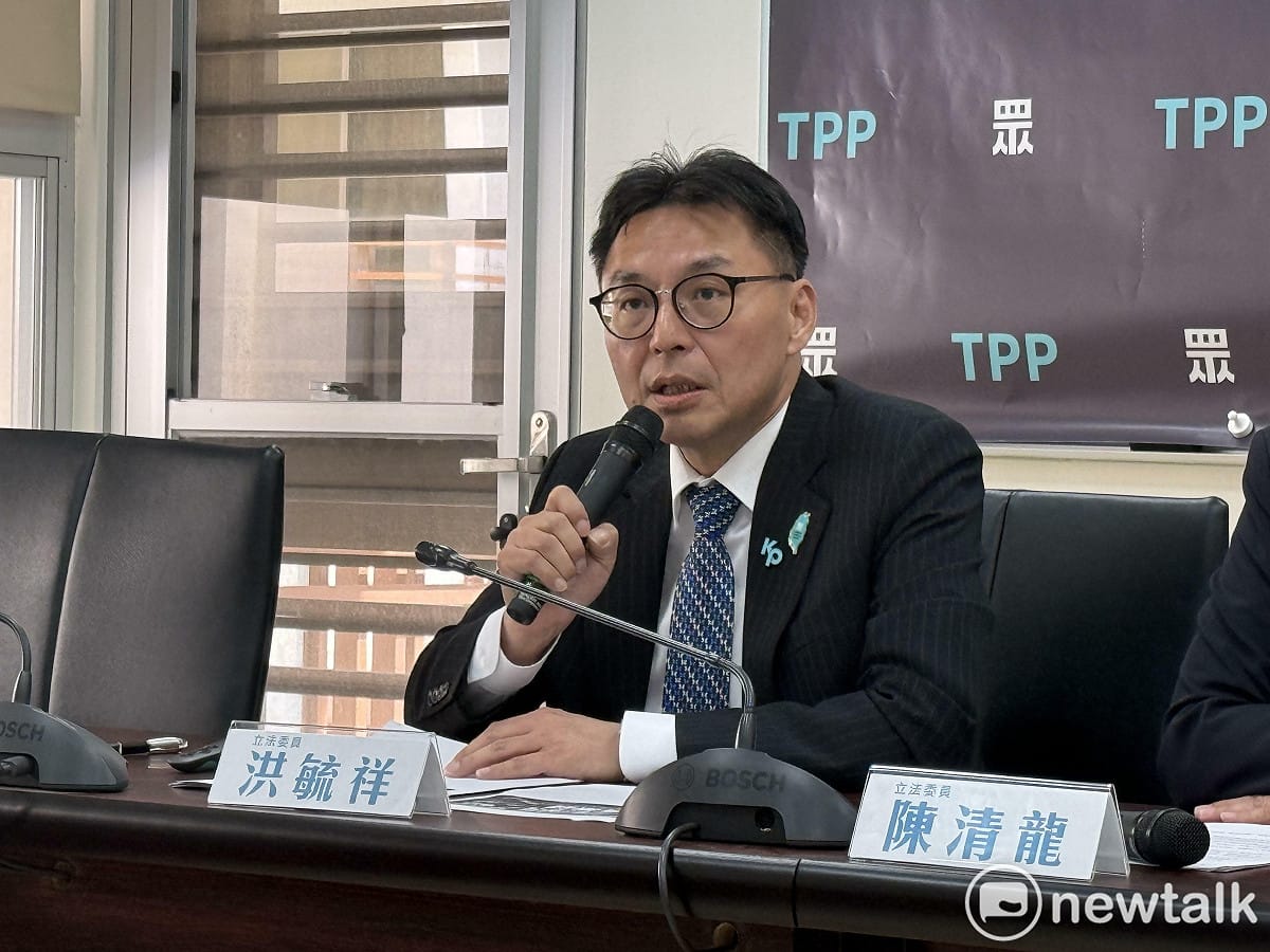 民眾黨立委洪毓祥。 圖：周煊惠／攝