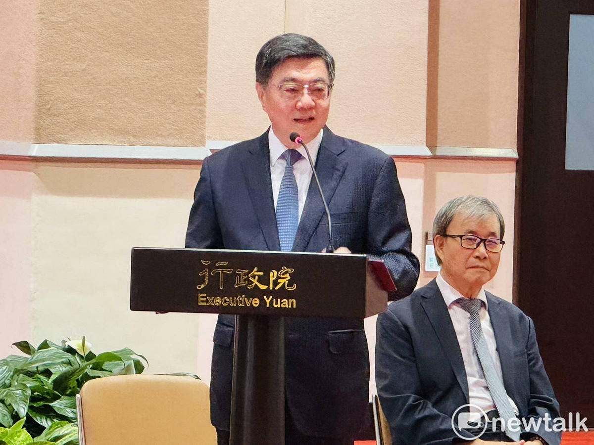 行政院長卓榮泰今（3）天上午接見「2026 KidWind 風力能源世界賽我國代表團」。 圖：謝莉慧/攝