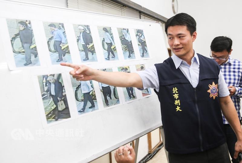 世貿珠寶竊案，台北市警察局刑事警察大隊科技犯罪偵查隊長鄭國隆（前）8日在記者會中說明11名涉案嫌犯的相關資訊。 圖 : 中央社