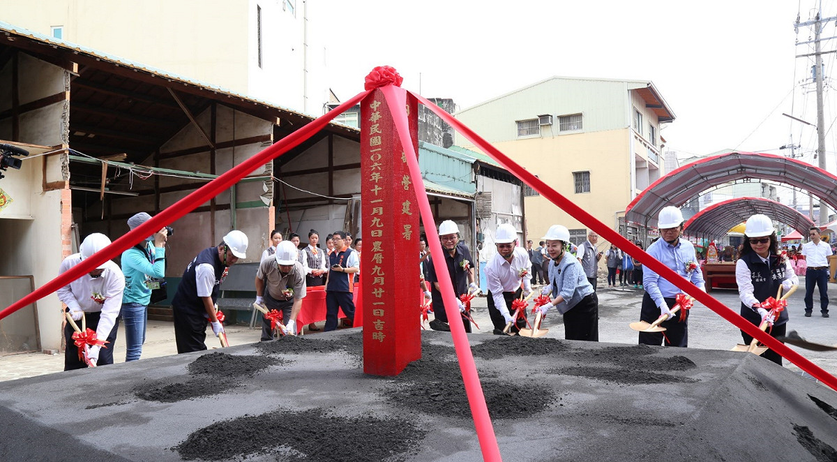 民雄鄉都市計畫17號道路新闢工程在今(9)日由嘉義縣長張花冠主持動土。 圖：嘉義縣政府/提供