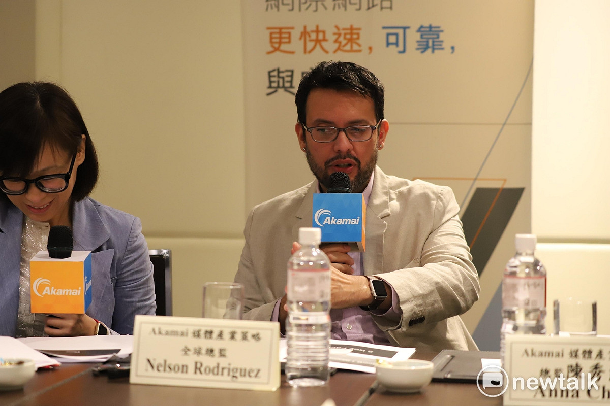 阿卡邁科技公司（Akamai）媒體產業策略全球總監Nelson Rodriguez指出，手機遊戲也是電子競技的發展趨勢。 圖：蔡幸秀/攝