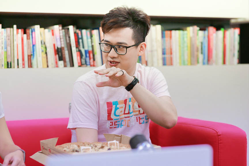為隊友排行外貌順序，Ziv也是毫不手軟。 圖：朱泓任/攝
