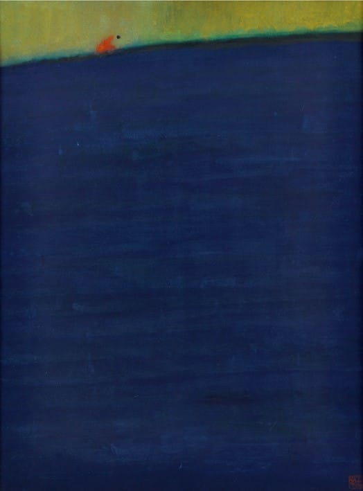 高齡109歲的國寶藝術家王攀元作品:「海的那一邊」 圖:國立歷史博物館／提供