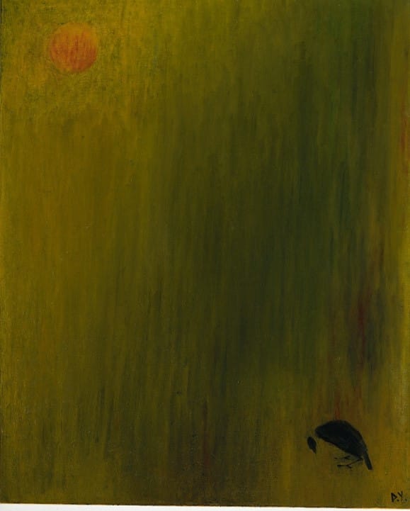 高齡109歲的國寶藝術家王攀元作品:「倦鳥」 圖:國立歷史博物館／提供